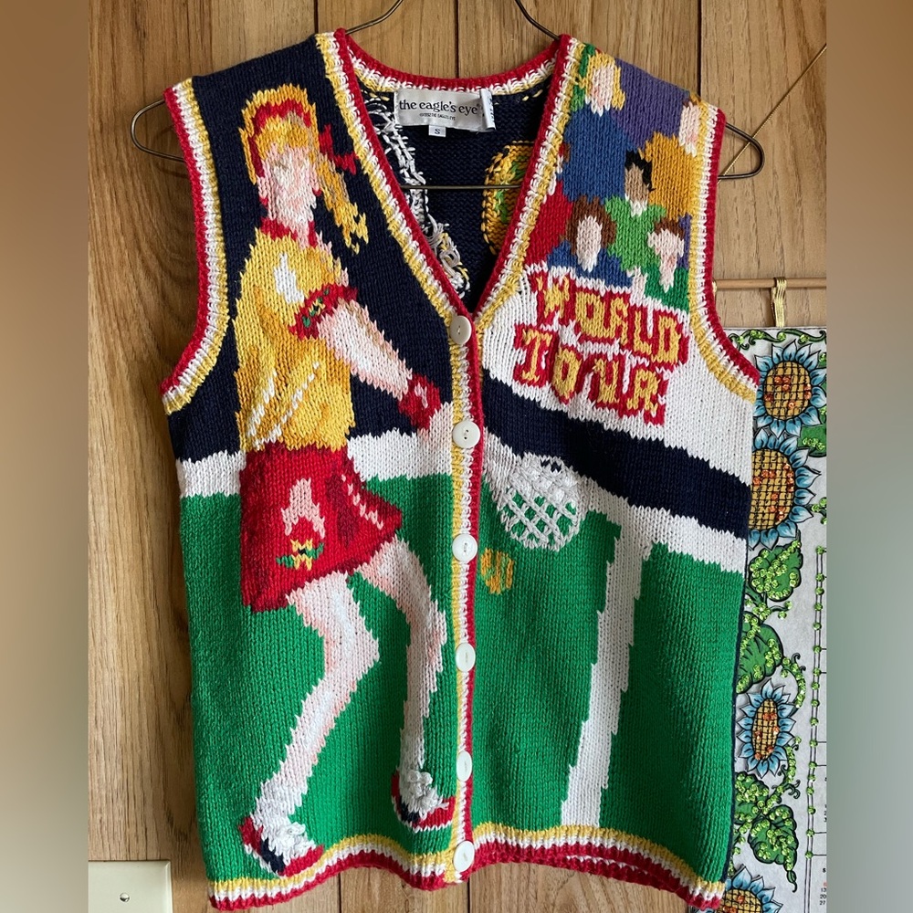 Vintage The Eagle’s Eye Tennis Sweater Vest